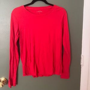 Eddie Bauer simple red long sleeve